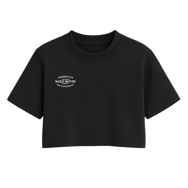 Members Club One Size Crop Tee