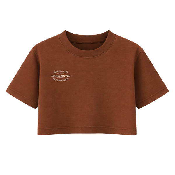 Members Club One Size Crop Tee