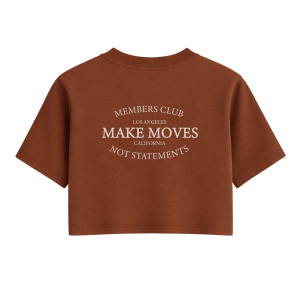Members Club One Size Crop Tee