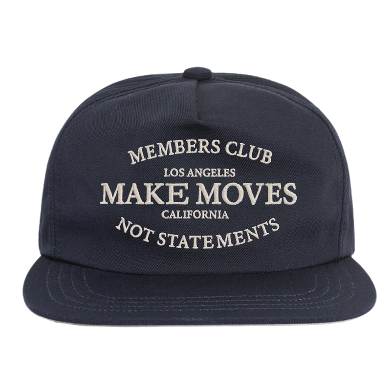 Members Club - Poly Cotton Twill 5 Panel Hat