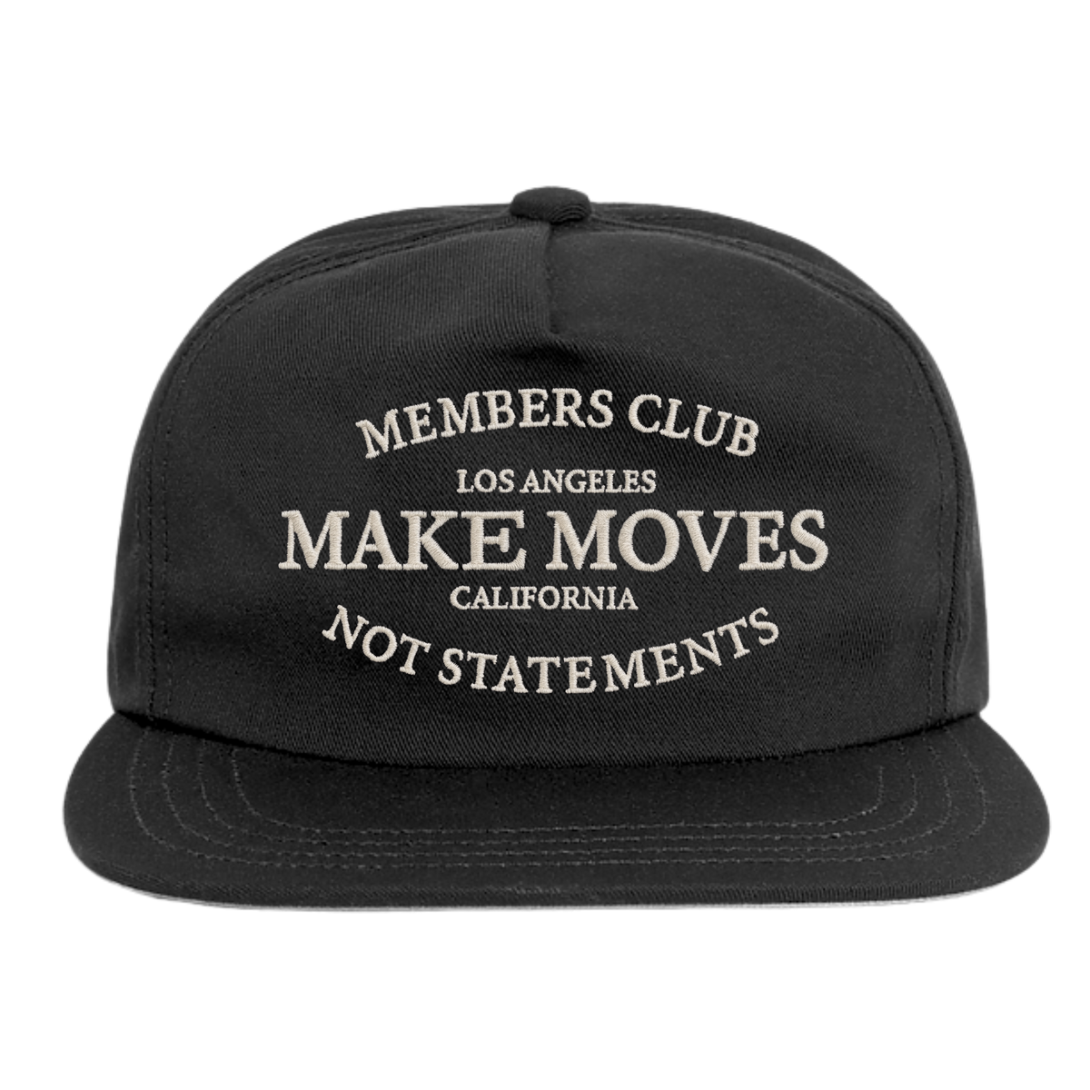 Members Club - Poly Cotton Twill 5 Panel Hat