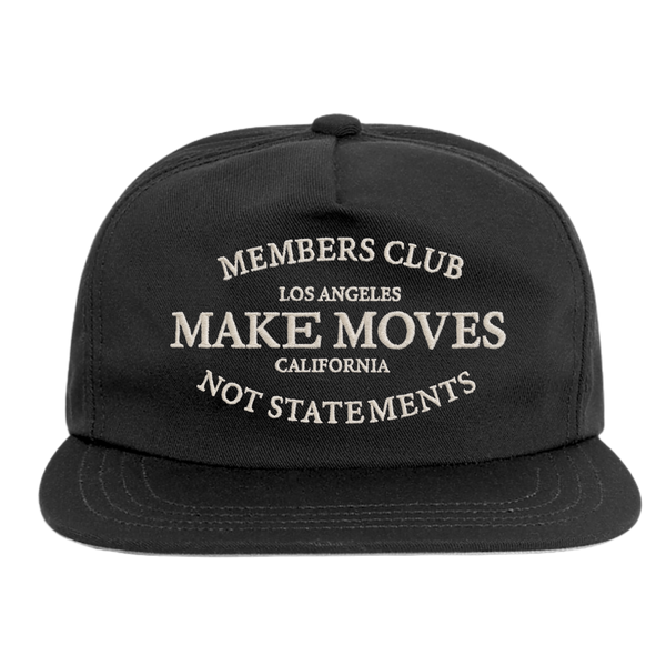 Members Club - Poly Cotton Twill 5 Panel Hat